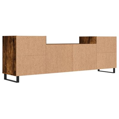 vidaXL Meuble TV Chêne fumé 160x35x55 cm Bois d'ingénierie