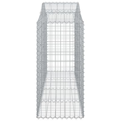 vidaXL Paniers à gabions arqués 11 pcs 200x50x100/120 cm fer galvanisé