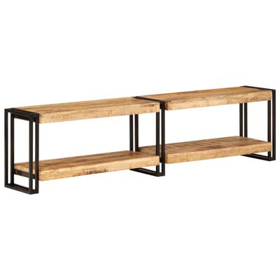 vidaXL Meuble TV 160x30x40 cm bois massif de manguier