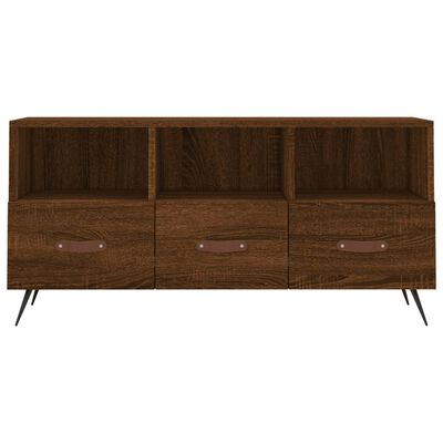 vidaXL Meuble TV chêne marron 102x36x50 cm bois d'ingénierie