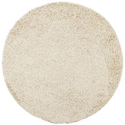 vidaXL Tapis shaggy PAMPLONA poils longs moderne doré Ø 80 cm