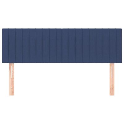 vidaXL Têtes de lit 2 pcs Bleu 72x5x78/88 cm Tissu