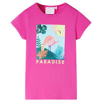 T-shirt pour enfants rose foncé 92