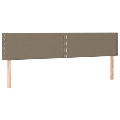 vidaXL Sommier à lattes de lit avec matelas Taupe 160x200 cm Tissu