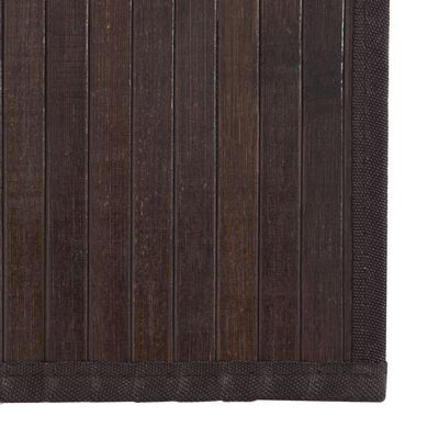 vidaXL Tapis rectangulaire marron foncé 60x1000 cm bambou