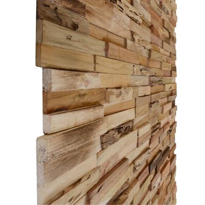 vidaXL Panneaux de revêtement mural 10 pcs 1,03m² Bois de teck recyclé