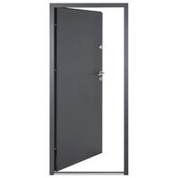 vidaXL Porte d'entrée anthracite 90x200 cm aluminium