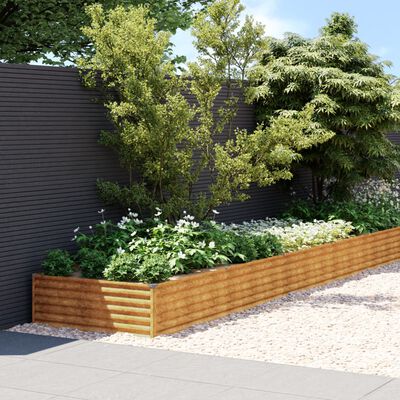 vidaXL Lit surélevé de jardin 960x100x36 cm acier corten