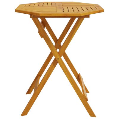 vidaXL Table pliable de jardin Ø60x75 cm bois d'acacia massif