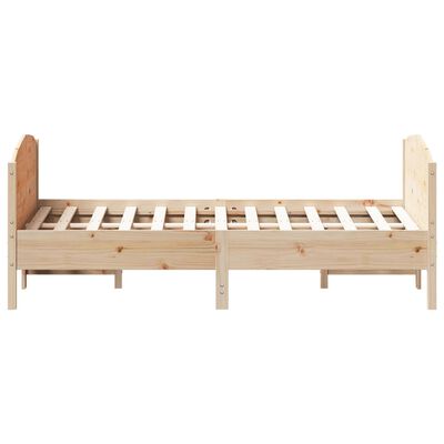 vidaXL Cadre de lit sans matelas 120x190 cm bois de pin massif