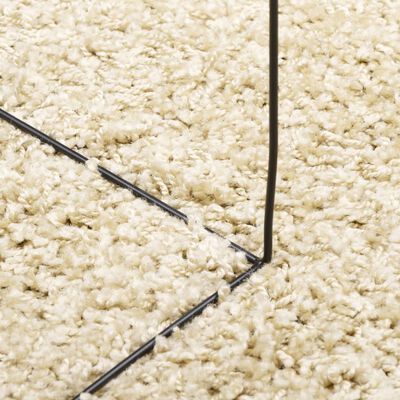 vidaXL Tapis shaggy PAMPLONA poils longs moderne doré Ø 240 cm