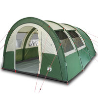 vidaXL Tente de camping tunnel 4 personnes vert imperméable