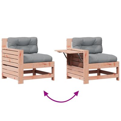 vidaXL Salon de jardin 7 pcs avec coussins bois massif douglas