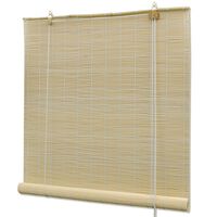 vidaXL Store roulant en bambou 140x220 cm Naturel