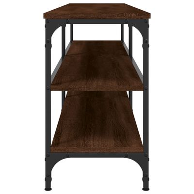 vidaXL Meuble TV chêne marron 180x30x50 cm bois d'ingénierie et métal