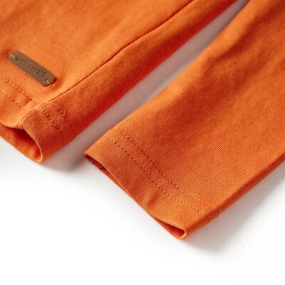 T-shirt enfants à manches longues orange foncé 116