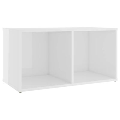 vidaXL Meubles TV 2 pcs Blanc brillant 72x35x36,5 cm Bois d'ingénierie