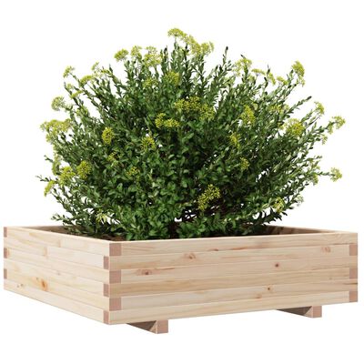 vidaXL Jardinière 90x90x26,5 cm bois de pin massif