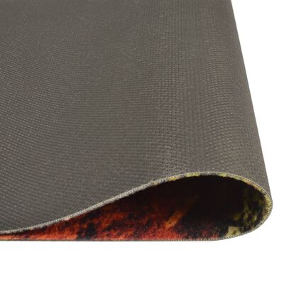 vidaXL Tapis de cuisine lavable impression cuillère épices 45x150 cm