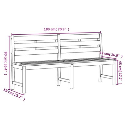 vidaXL Ensemble à manger de jardin 3 pcs Bois de teck massif