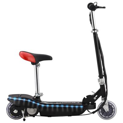 vidaXL Trottinette pour enfants avec selle et LED 120 W noir