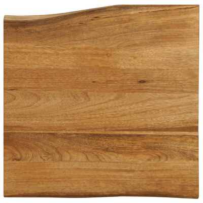 vidaXL Dessus de table 40x40x2,5 cm bord vivant bois massif manguier