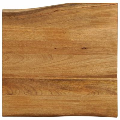 vidaXL Dessus de table 60x60x3,8 cm bord vivant bois massif manguier