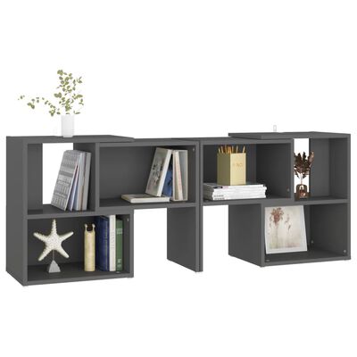 vidaXL Meuble TV Gris 104x30x52 cm Bois d'ingénierie