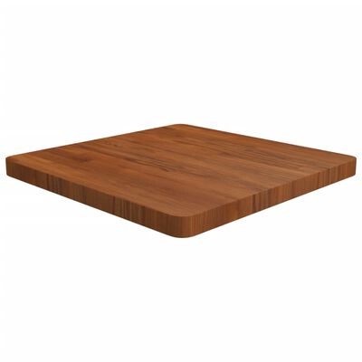 vidaXL Dessus de table carré Marron foncé 60x60x4cm Bois chêne traité