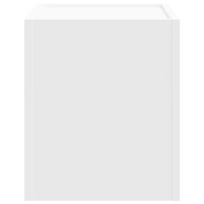 vidaXL Tables de chevet murales 2 pcs blanc 45x30x35 cm