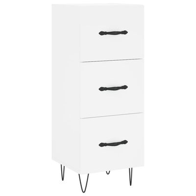 vidaXL Buffet blanc 34,5x34x90 cm bois d'ingénierie