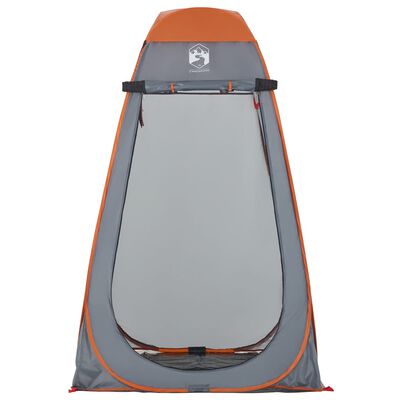 vidaXL Tente d'intimité gris et orange escamotable imperméable