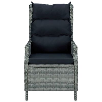 vidaXL Ensemble à manger de jardin 9 pcs Gris clair