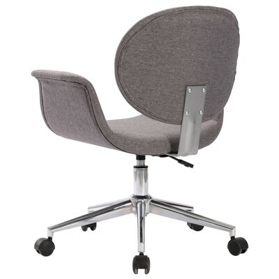 vidaXL Chaise pivotante à manger Gris Tissu