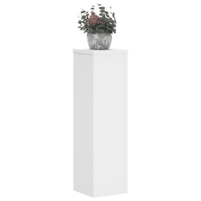 vidaXL Supports pour plantes 2 pcs blanc 17x17x60 cm bois d'ingénierie