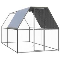 vidaXL Poulailler d'extérieur 2x4x2 m Acier galvanisé