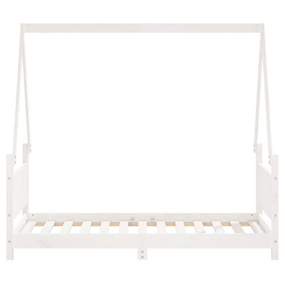 vidaXL Cadre de lit pour enfant blanc 80x160 cm bois de pin massif