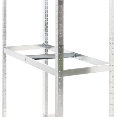 vidaXL Porte-pneus à 2 niveaux 3 pcs Argenté 110x40x180 cm Acier