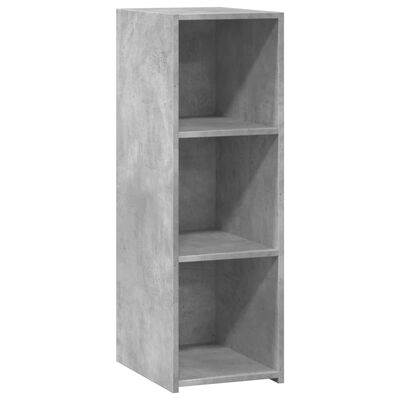 vidaXL Buffet gris béton 30x41x93 cm bois d'ingénierie