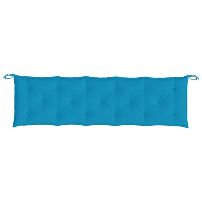 vidaXL Coussin de banc de jardin bleu clair tissu oxford