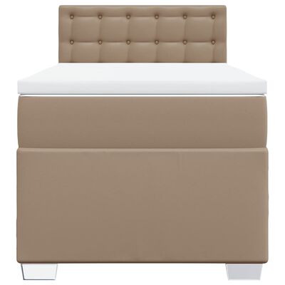 vidaXL Sommier à lattes de lit avec matelas Cappuccino 80x200 cm