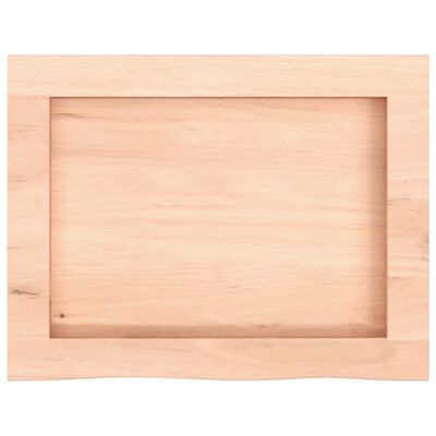 vidaXL Comptoir de salle de bain 40x30x(2-4) cm bois massif non traité