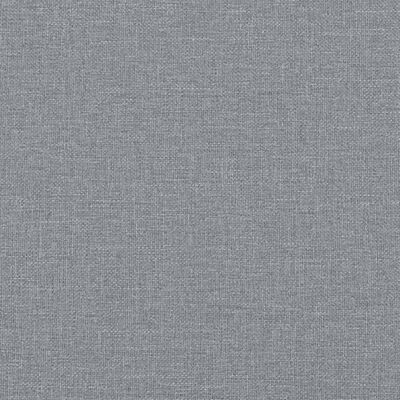vidaXL Coussin de tête de lit gris clair 100 cm tissu
