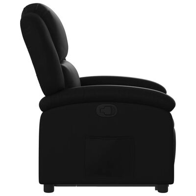 vidaXL Fauteuil inclinable Noir Similicuir