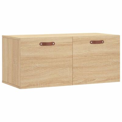 vidaXL Armoire murale chêne sonoma 80x36,5x35 cm bois d'ingénierie