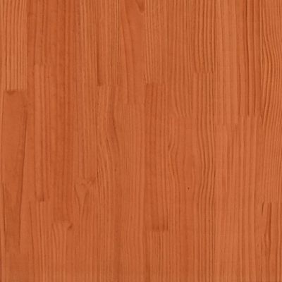 vidaXL Lit superposé cire marron 90x200 cm bois de pin massif