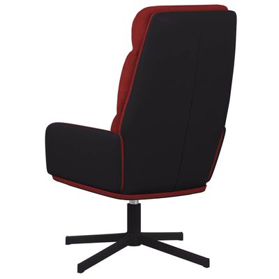 vidaXL Chaise de relaxation Rouge bordeaux Tissu