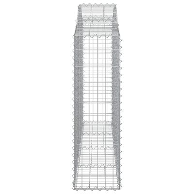 vidaXL Paniers à gabions arqués 2 pcs 200x30x100/120 cm Fer galvanisé