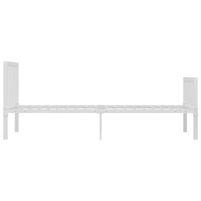 vidaXL Cadre de lit sans matelas blanc métal 90x200 cm