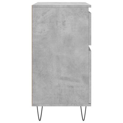 vidaXL Buffet Gris béton 60x35x70 cm Bois d'ingénierie